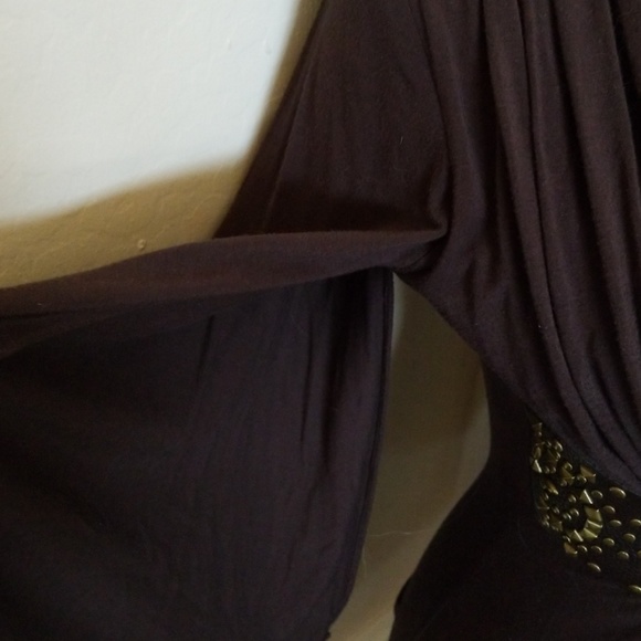 Sky Chocolate Leather Dress - Picture 3 of 3